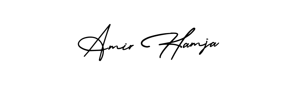 Use a signature maker to create a handwritten signature online. With this signature software, you can design (AmerikaSignatureDemo-Regular) your own signature for name Amir Hamja. Amir Hamja signature style 3 images and pictures png