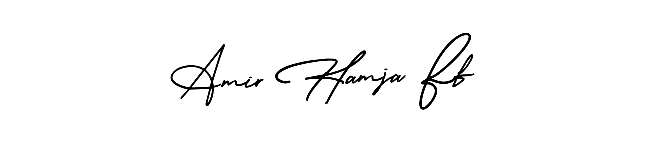 AmerikaSignatureDemo-Regular is a professional signature style that is perfect for those who want to add a touch of class to their signature. It is also a great choice for those who want to make their signature more unique. Get Amir Hamja Ff name to fancy signature for free. Amir Hamja Ff signature style 3 images and pictures png