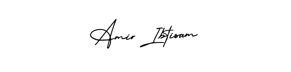 AmerikaSignatureDemo-Regular is a professional signature style that is perfect for those who want to add a touch of class to their signature. It is also a great choice for those who want to make their signature more unique. Get Amir Ibtisam name to fancy signature for free. Amir Ibtisam signature style 3 images and pictures png