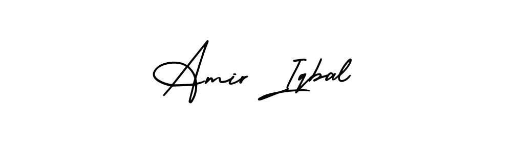 This is the best signature style for the Amir Iqbal name. Also you like these signature font (AmerikaSignatureDemo-Regular). Mix name signature. Amir Iqbal signature style 3 images and pictures png