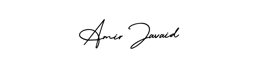 Create a beautiful signature design for name Amir Javaid. With this signature (AmerikaSignatureDemo-Regular) fonts, you can make a handwritten signature for free. Amir Javaid signature style 3 images and pictures png