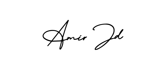 Amir Jd stylish signature style. Best Handwritten Sign (AmerikaSignatureDemo-Regular) for my name. Handwritten Signature Collection Ideas for my name Amir Jd. Amir Jd signature style 3 images and pictures png