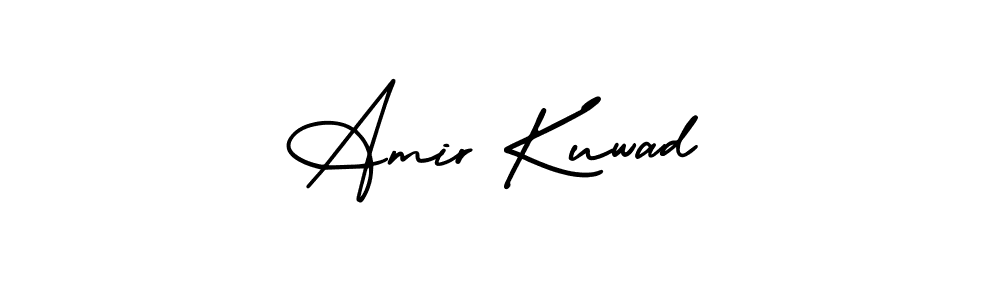 Similarly AmerikaSignatureDemo-Regular is the best handwritten signature design. Signature creator online .You can use it as an online autograph creator for name Amir Kuwad. Amir Kuwad signature style 3 images and pictures png