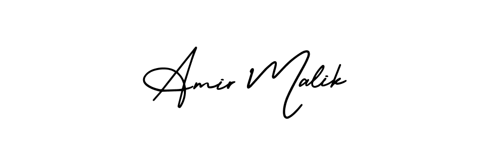 Design your own signature with our free online signature maker. With this signature software, you can create a handwritten (AmerikaSignatureDemo-Regular) signature for name Amir Malik. Amir Malik signature style 3 images and pictures png