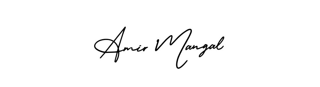 How to Draw Amir Mangal signature style? AmerikaSignatureDemo-Regular is a latest design signature styles for name Amir Mangal. Amir Mangal signature style 3 images and pictures png