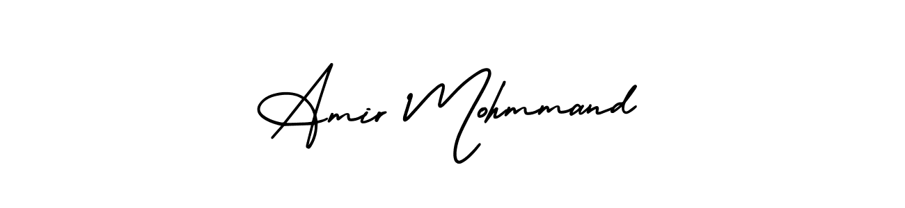 This is the best signature style for the Amir Mohmmand name. Also you like these signature font (AmerikaSignatureDemo-Regular). Mix name signature. Amir Mohmmand signature style 3 images and pictures png