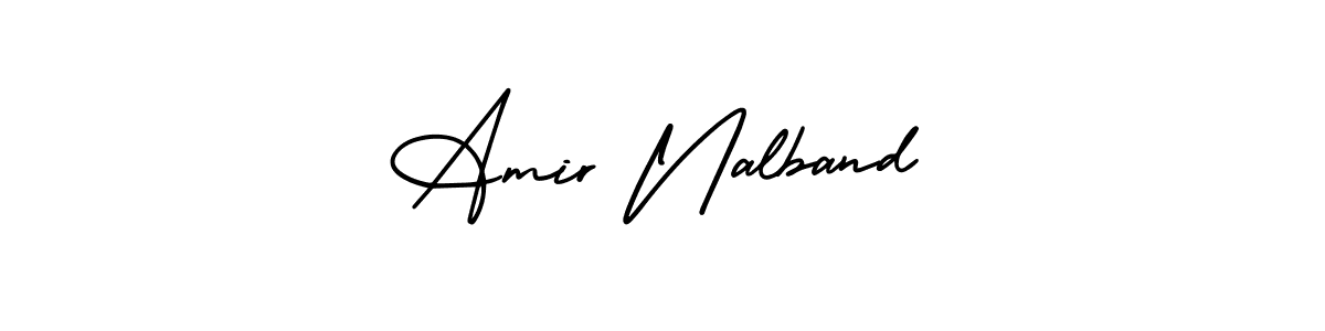 How to Draw Amir Nalband signature style? AmerikaSignatureDemo-Regular is a latest design signature styles for name Amir Nalband. Amir Nalband signature style 3 images and pictures png