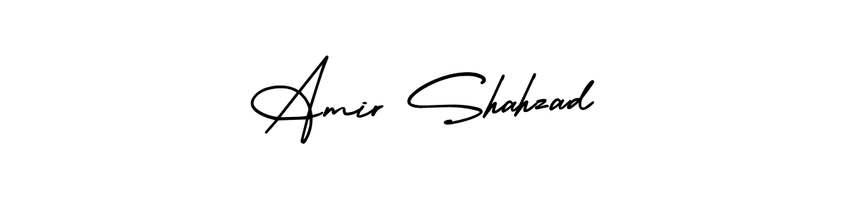 Make a short Amir Shahzad signature style. Manage your documents anywhere anytime using AmerikaSignatureDemo-Regular. Create and add eSignatures, submit forms, share and send files easily. Amir Shahzad signature style 3 images and pictures png