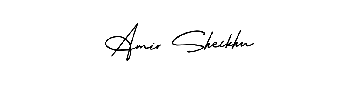 Use a signature maker to create a handwritten signature online. With this signature software, you can design (AmerikaSignatureDemo-Regular) your own signature for name Amir Sheikhu. Amir Sheikhu signature style 3 images and pictures png