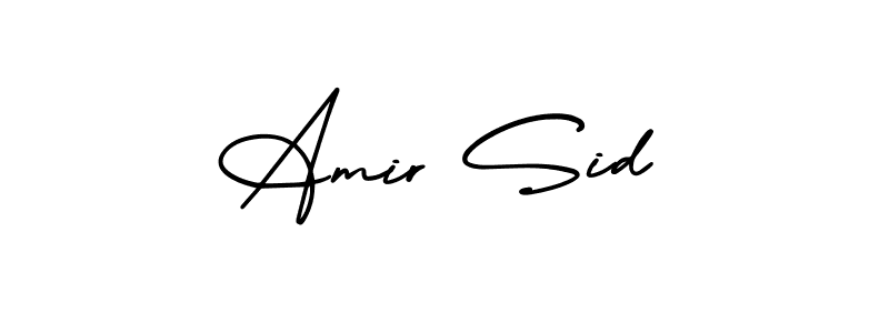 Check out images of Autograph of Amir Sid name. Actor Amir Sid Signature Style. AmerikaSignatureDemo-Regular is a professional sign style online. Amir Sid signature style 3 images and pictures png