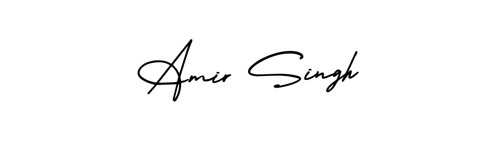 Make a beautiful signature design for name Amir Singh. With this signature (AmerikaSignatureDemo-Regular) style, you can create a handwritten signature for free. Amir Singh signature style 3 images and pictures png