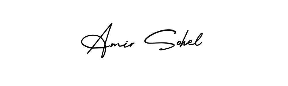 How to Draw Amir Sohel signature style? AmerikaSignatureDemo-Regular is a latest design signature styles for name Amir Sohel. Amir Sohel signature style 3 images and pictures png