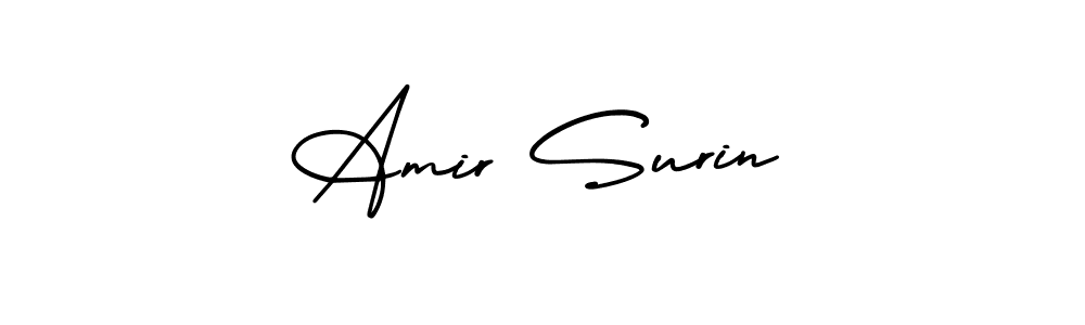 It looks lik you need a new signature style for name Amir Surin. Design unique handwritten (AmerikaSignatureDemo-Regular) signature with our free signature maker in just a few clicks. Amir Surin signature style 3 images and pictures png