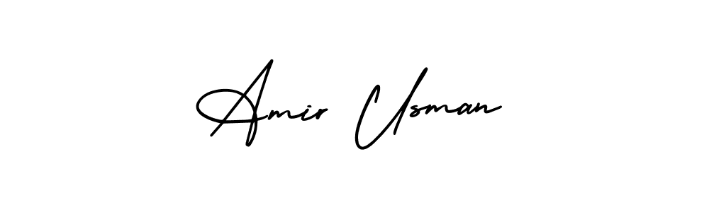 Amir Usman stylish signature style. Best Handwritten Sign (AmerikaSignatureDemo-Regular) for my name. Handwritten Signature Collection Ideas for my name Amir Usman. Amir Usman signature style 3 images and pictures png