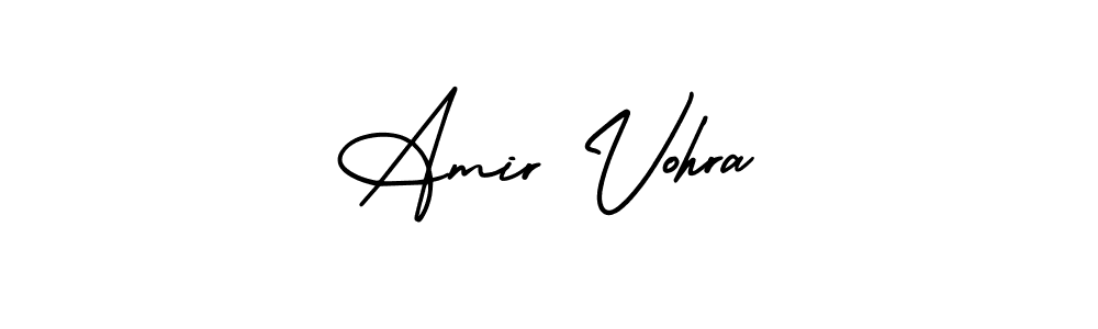 You can use this online signature creator to create a handwritten signature for the name Amir Vohra. This is the best online autograph maker. Amir Vohra signature style 3 images and pictures png