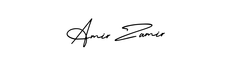 How to Draw Amir Zamir signature style? AmerikaSignatureDemo-Regular is a latest design signature styles for name Amir Zamir. Amir Zamir signature style 3 images and pictures png