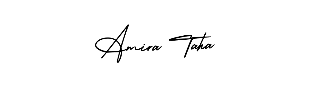 Also we have Amira Taha name is the best signature style. Create professional handwritten signature collection using AmerikaSignatureDemo-Regular autograph style. Amira Taha signature style 3 images and pictures png
