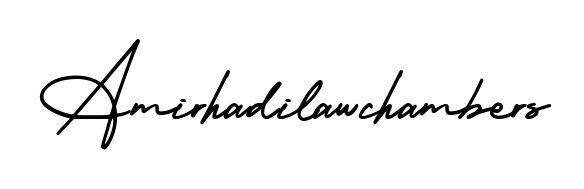 Looking for an artistic signature for Amirhadilawchambers? The AmerikaSignatureDemo-Regular calligraphy style gives a sophisticated flow suitable for business cards and emails. Amirhadilawchambers signature style 3 images and pictures png