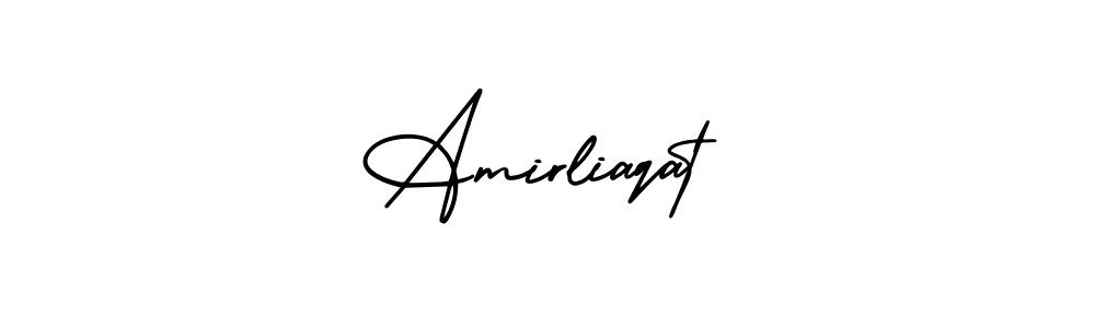 How to Draw Amirliaqat signature style? AmerikaSignatureDemo-Regular is a latest design signature styles for name Amirliaqat. Amirliaqat signature style 3 images and pictures png