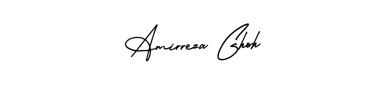 Make a beautiful signature design for name Amirreza Ghsh. With this signature (AmerikaSignatureDemo-Regular) style, you can create a handwritten signature for free. Amirreza Ghsh signature style 3 images and pictures png