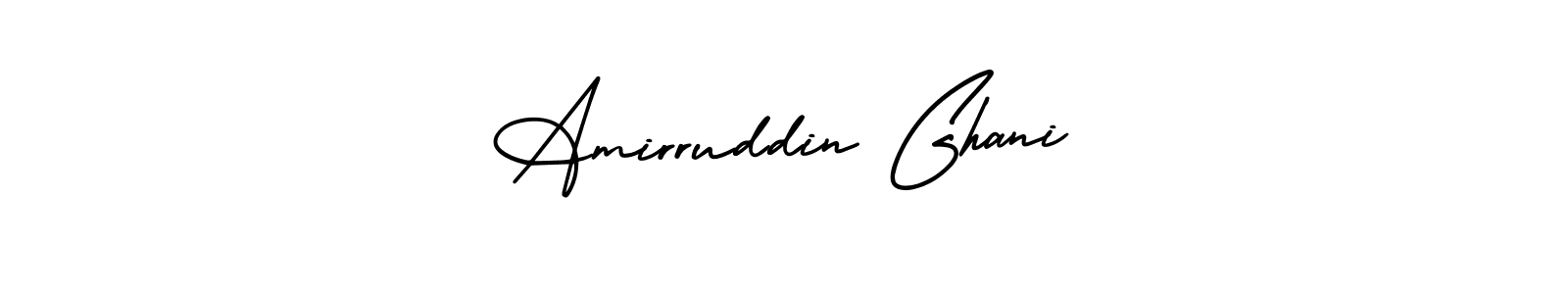 How to make Amirruddin Ghani signature? AmerikaSignatureDemo-Regular is a professional autograph style. Create handwritten signature for Amirruddin Ghani name. Amirruddin Ghani signature style 3 images and pictures png