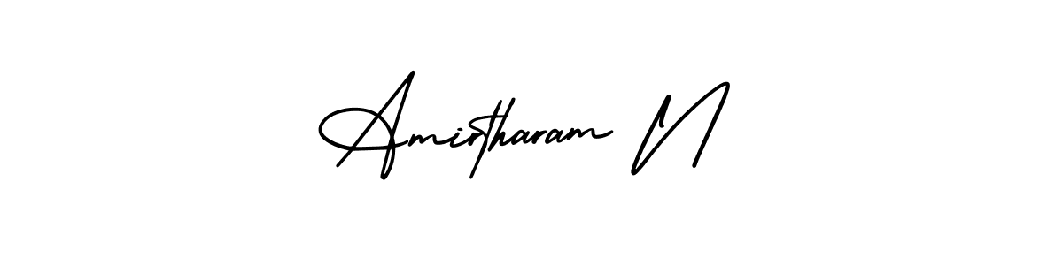 Once you've used our free online signature maker to create your best signature AmerikaSignatureDemo-Regular style, it's time to enjoy all of the benefits that Amirtharam N name signing documents. Amirtharam N signature style 3 images and pictures png