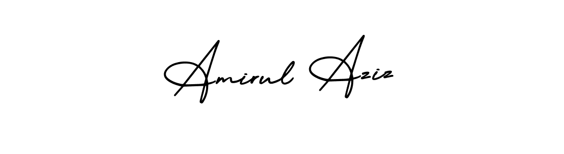 Make a beautiful signature design for name Amirul Aziz. Use this online signature maker to create a handwritten signature for free. Amirul Aziz signature style 3 images and pictures png