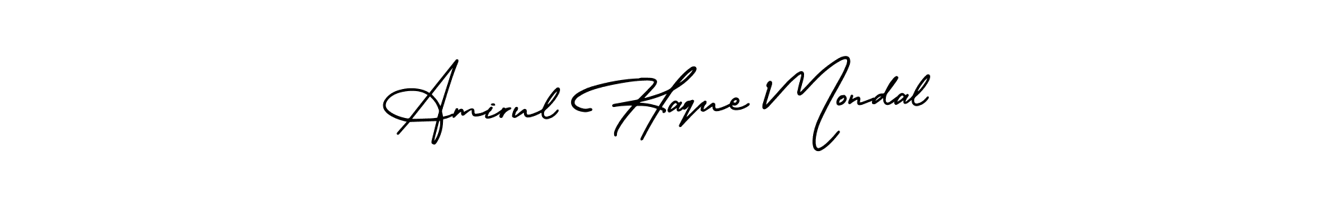 How to Draw Amirul Haque Mondal signature style? AmerikaSignatureDemo-Regular is a latest design signature styles for name Amirul Haque Mondal. Amirul Haque Mondal signature style 3 images and pictures png