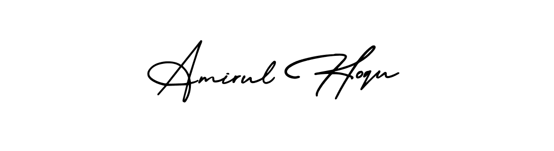 if you are searching for the best signature style for your name Amirul Hoqu. so please give up your signature search. here we have designed multiple signature styles  using AmerikaSignatureDemo-Regular. Amirul Hoqu signature style 3 images and pictures png