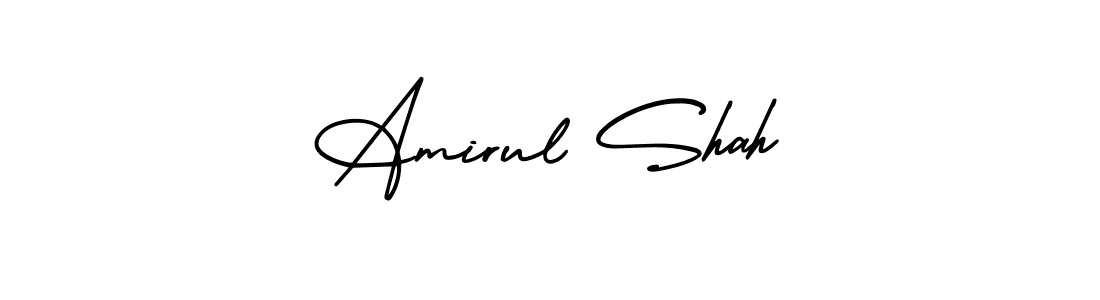 It looks lik you need a new signature style for name Amirul Shah. Design unique handwritten (AmerikaSignatureDemo-Regular) signature with our free signature maker in just a few clicks. Amirul Shah signature style 3 images and pictures png