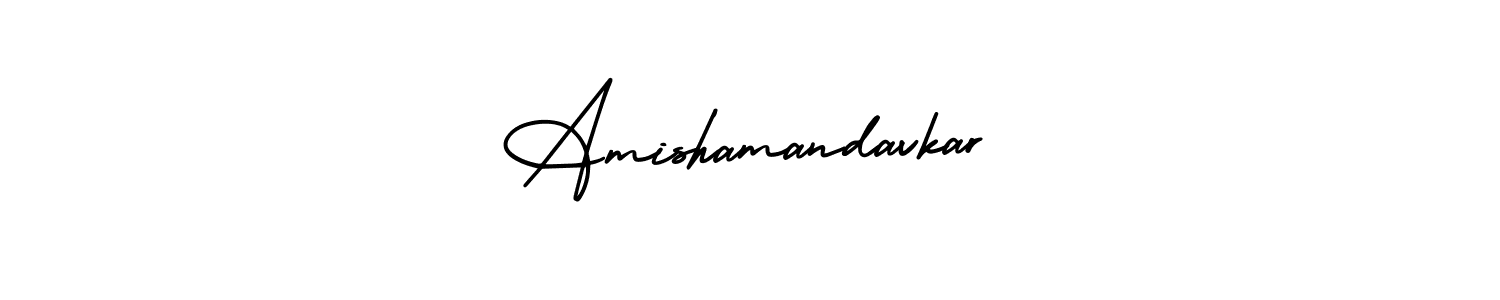 AmerikaSignatureDemo-Regular is a professional signature style that is perfect for those who want to add a touch of class to their signature. It is also a great choice for those who want to make their signature more unique. Get Amishamandavkar name to fancy signature for free. Amishamandavkar signature style 3 images and pictures png