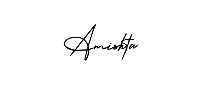 Also You can easily find your signature by using the search form. We will create Amishta name handwritten signature images for you free of cost using AmerikaSignatureDemo-Regular sign style. Amishta signature style 3 images and pictures png