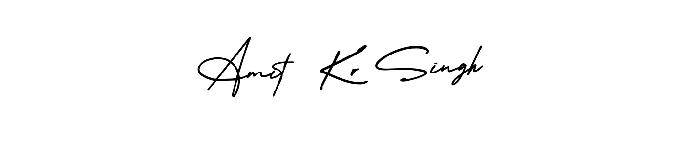 It looks lik you need a new signature style for name Amit  Kr Singh. Design unique handwritten (AmerikaSignatureDemo-Regular) signature with our free signature maker in just a few clicks. Amit  Kr Singh signature style 3 images and pictures png
