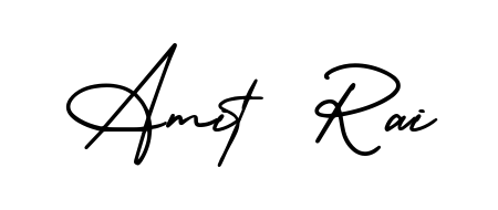 Practice writing Amit  Rai with the flow of AmerikaSignatureDemo-Regular lettering. A fantastic source of inspiration for developing your personal signature style. Amit  Rai signature style 3 images and pictures png