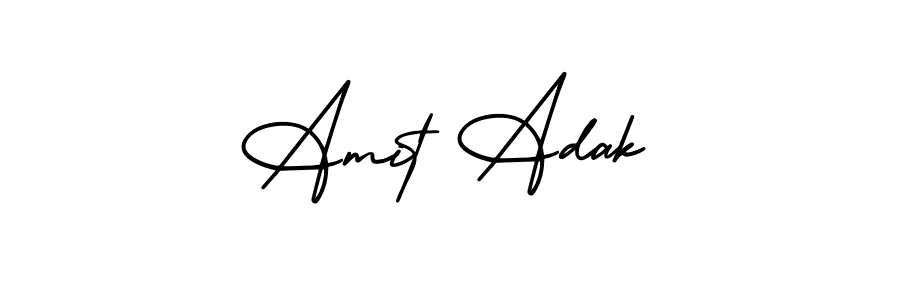 Make a beautiful signature design for name Amit Adak. Use this online signature maker to create a handwritten signature for free. Amit Adak signature style 3 images and pictures png