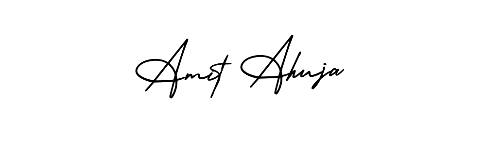 How to make Amit Ahuja signature? AmerikaSignatureDemo-Regular is a professional autograph style. Create handwritten signature for Amit Ahuja name. Amit Ahuja signature style 3 images and pictures png