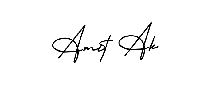 You can use this online signature creator to create a handwritten signature for the name Amit Ak. This is the best online autograph maker. Amit Ak signature style 3 images and pictures png