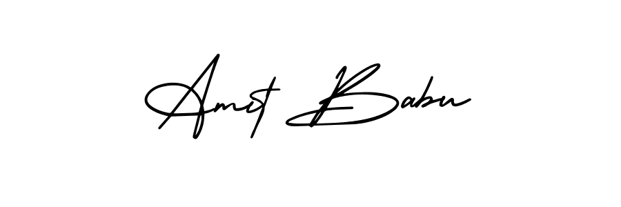 You should practise on your own different ways (AmerikaSignatureDemo-Regular) to write your name (Amit Babu) in signature. don't let someone else do it for you. Amit Babu signature style 3 images and pictures png