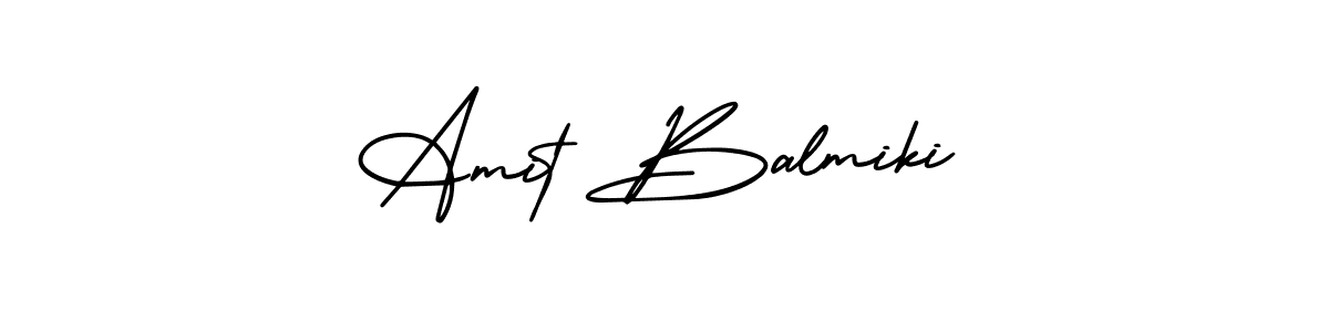 This is the best signature style for the Amit Balmiki name. Also you like these signature font (AmerikaSignatureDemo-Regular). Mix name signature. Amit Balmiki signature style 3 images and pictures png