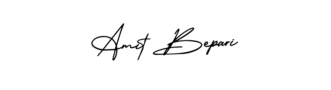 You should practise on your own different ways (AmerikaSignatureDemo-Regular) to write your name (Amit Bepari) in signature. don't let someone else do it for you. Amit Bepari signature style 3 images and pictures png