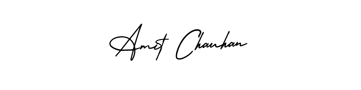 Use a signature maker to create a handwritten signature online. With this signature software, you can design (AmerikaSignatureDemo-Regular) your own signature for name Amit Chauhan. Amit Chauhan signature style 3 images and pictures png