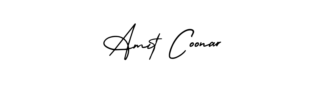 Create a beautiful signature design for name Amit Coonar. With this signature (AmerikaSignatureDemo-Regular) fonts, you can make a handwritten signature for free. Amit Coonar signature style 3 images and pictures png