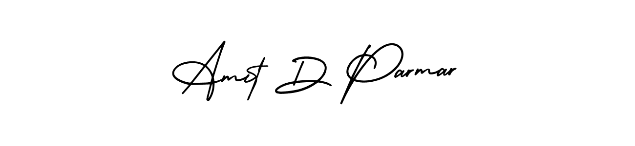 Make a short Amit D Parmar signature style. Manage your documents anywhere anytime using AmerikaSignatureDemo-Regular. Create and add eSignatures, submit forms, share and send files easily. Amit D Parmar signature style 3 images and pictures png
