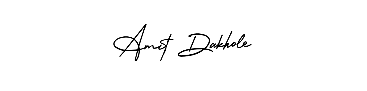 The best way (AmerikaSignatureDemo-Regular) to make a short signature is to pick only two or three words in your name. The name Amit Dakhole include a total of six letters. For converting this name. Amit Dakhole signature style 3 images and pictures png