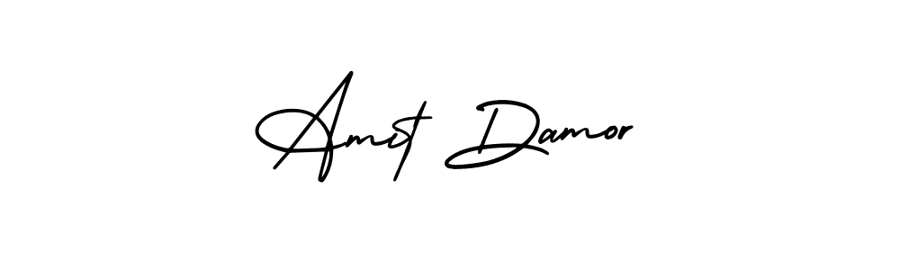 Make a beautiful signature design for name Amit Damor. With this signature (AmerikaSignatureDemo-Regular) style, you can create a handwritten signature for free. Amit Damor signature style 3 images and pictures png