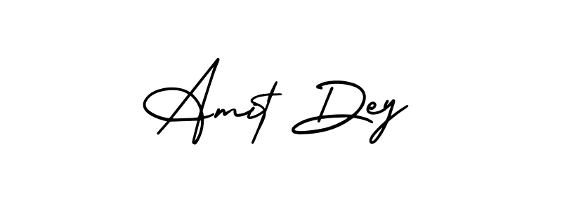 How to make Amit Dey name signature. Use AmerikaSignatureDemo-Regular style for creating short signs online. This is the latest handwritten sign. Amit Dey signature style 3 images and pictures png
