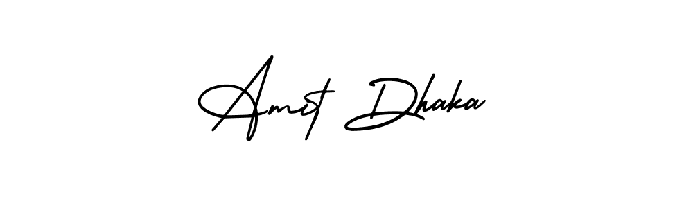 Make a beautiful signature design for name Amit Dhaka. With this signature (AmerikaSignatureDemo-Regular) style, you can create a handwritten signature for free. Amit Dhaka signature style 3 images and pictures png