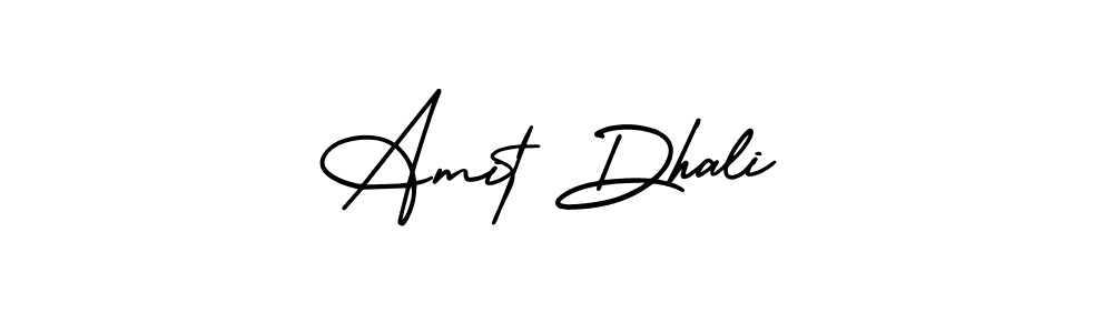 Use a signature maker to create a handwritten signature online. With this signature software, you can design (AmerikaSignatureDemo-Regular) your own signature for name Amit Dhali. Amit Dhali signature style 3 images and pictures png