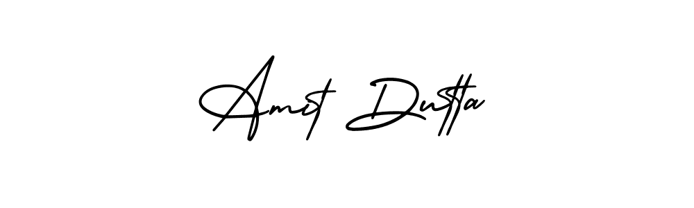 Use a signature maker to create a handwritten signature online. With this signature software, you can design (AmerikaSignatureDemo-Regular) your own signature for name Amit Dutta. Amit Dutta signature style 3 images and pictures png