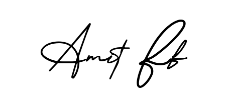 You should practise on your own different ways (AmerikaSignatureDemo-Regular) to write your name (Amit Ff) in signature. Don't let someone else do it for you. Amit Ff signature style 3 images and pictures png